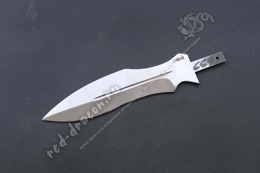 Клинок кованный для ножа 110х18 "DAS664"